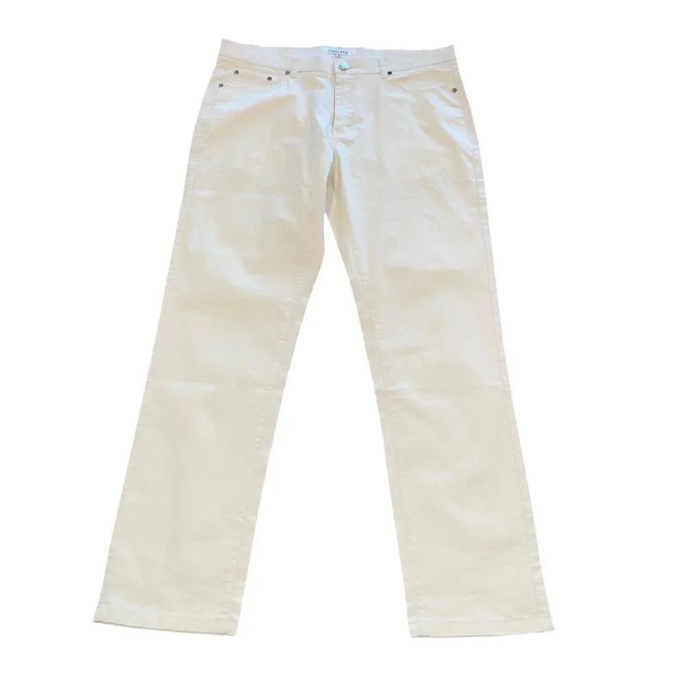NWT Collars & Co. Men's 36x30 CEO 5-Pocket Pant Cotton Stretch Stone Cream - Picture 2 of 12